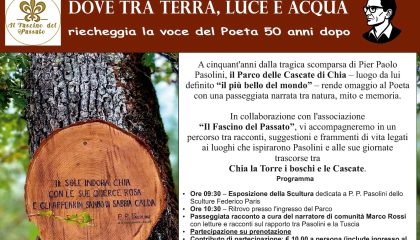 Omaggio a Pasolini alle Cascate di Chia – Soriano nel Cimino